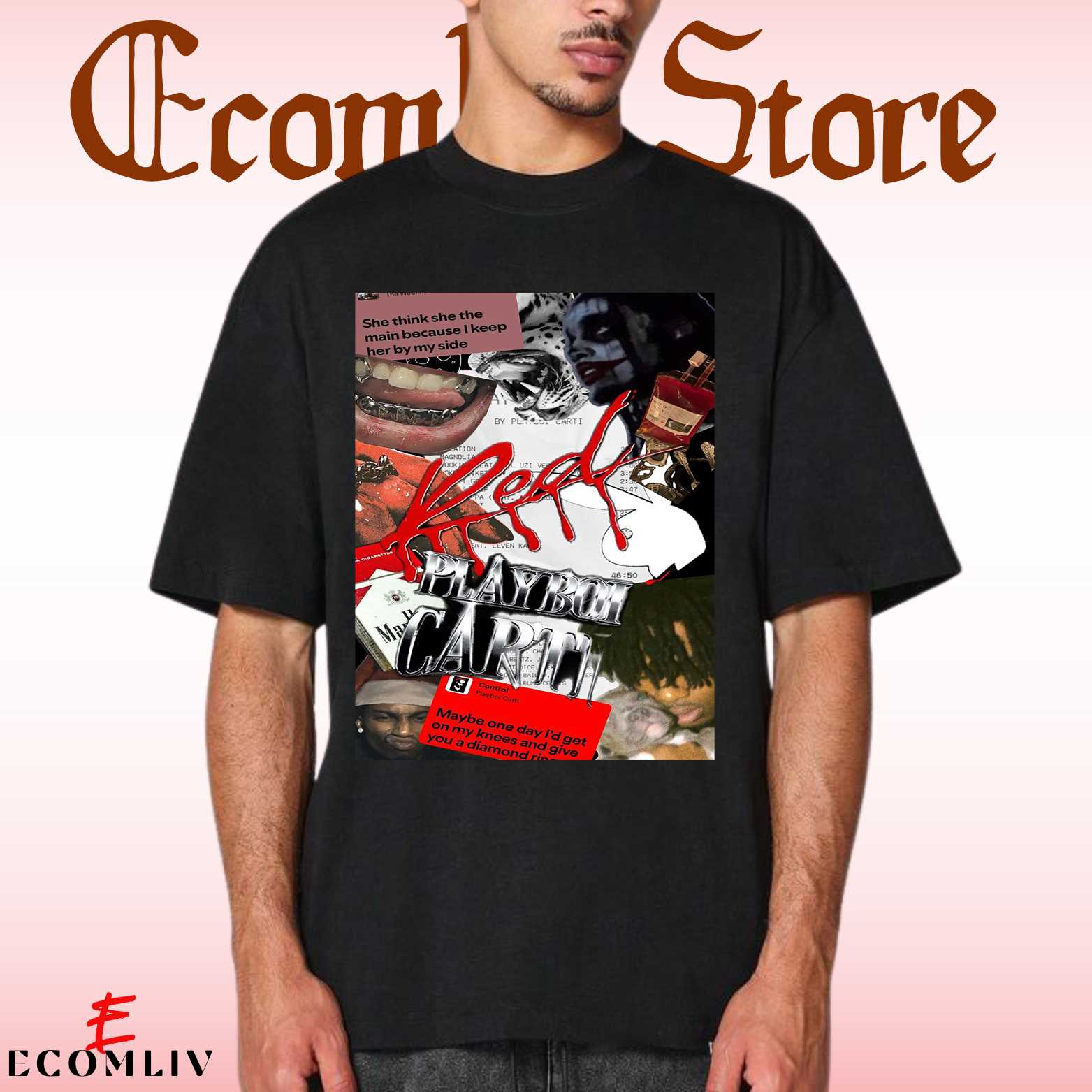 Playboi Carti I Am Music Tour T-Shirt, 2025 Rap Concert Graphic Tee